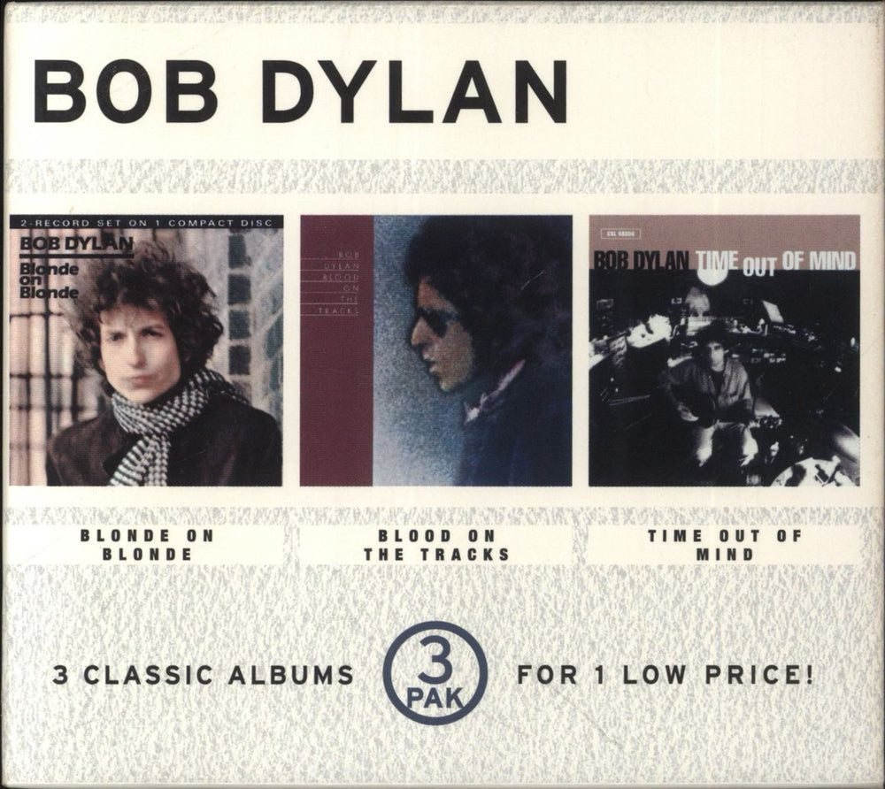 Bob Dylan Blonde On Blonde / Blood On The Tracks / Time Out Of Mind US CD Album Box Set C3K86069