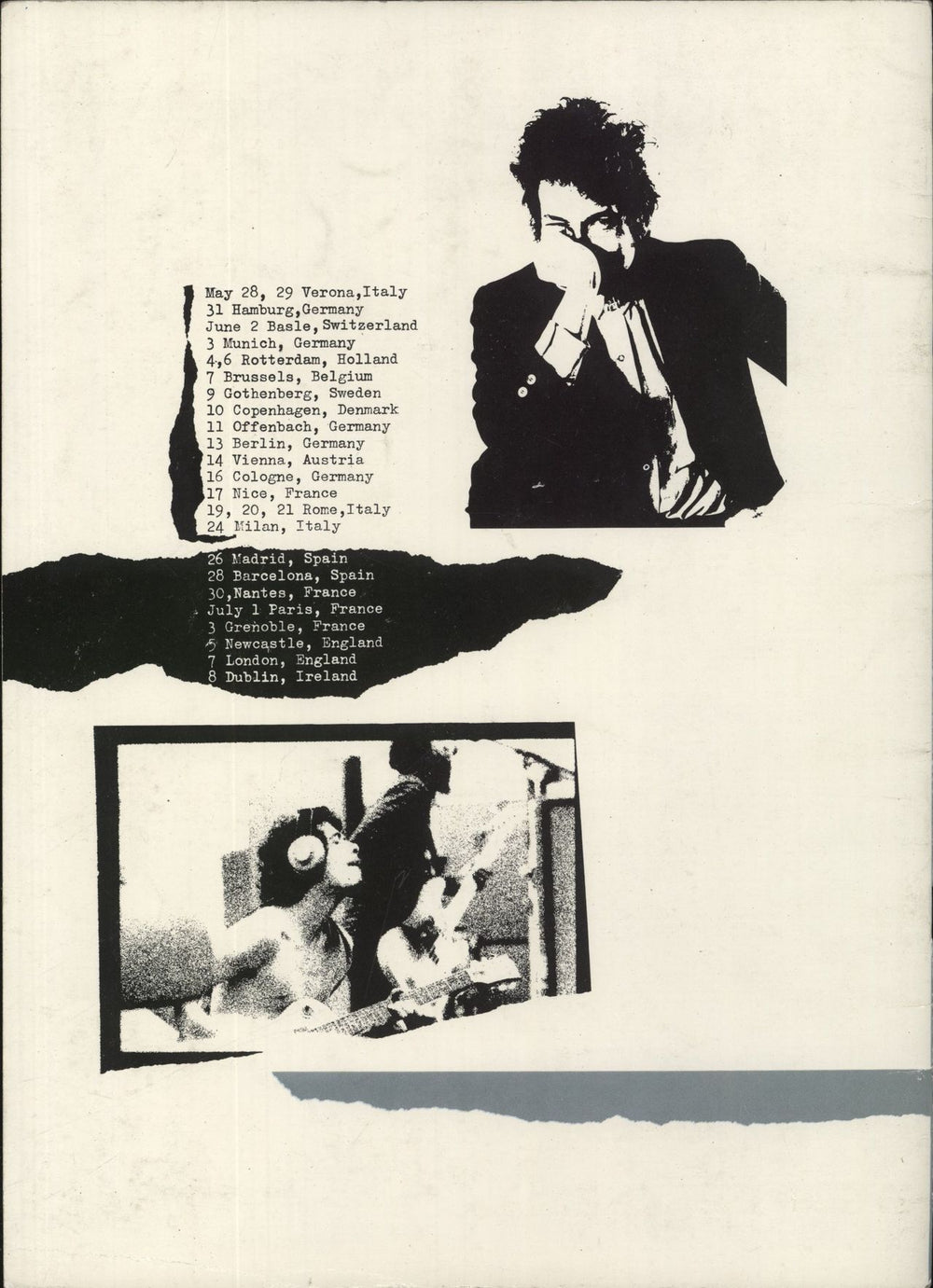 Bob Dylan Bob Dylan & Santana Europe 1984 UK tour programme DYLTRBO845103