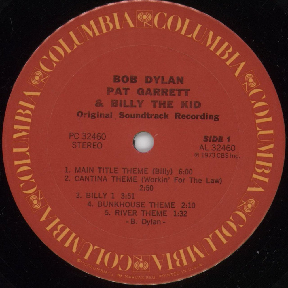 Bob Dylan Pat Garrett & Billy The Kid US vinyl LP album (LP record) DYLLPPA598792
