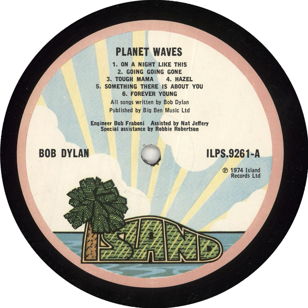 Bob Dylan Planet Waves - 1st + Insert - EX UK vinyl LP album (LP record)