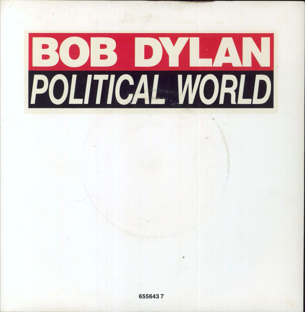 Bob Dylan Political World UK 7" vinyl single (7 inch record / 45) 6556437