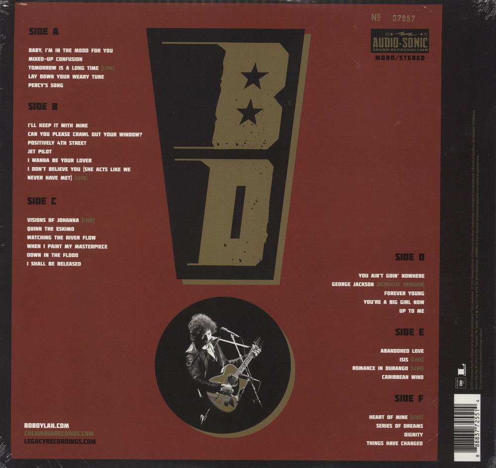 Bob Dylan Side Tracks - 200gm - RSD13 - Sealed US 3-LP vinyl record set (Triple LP Album) 888837725514