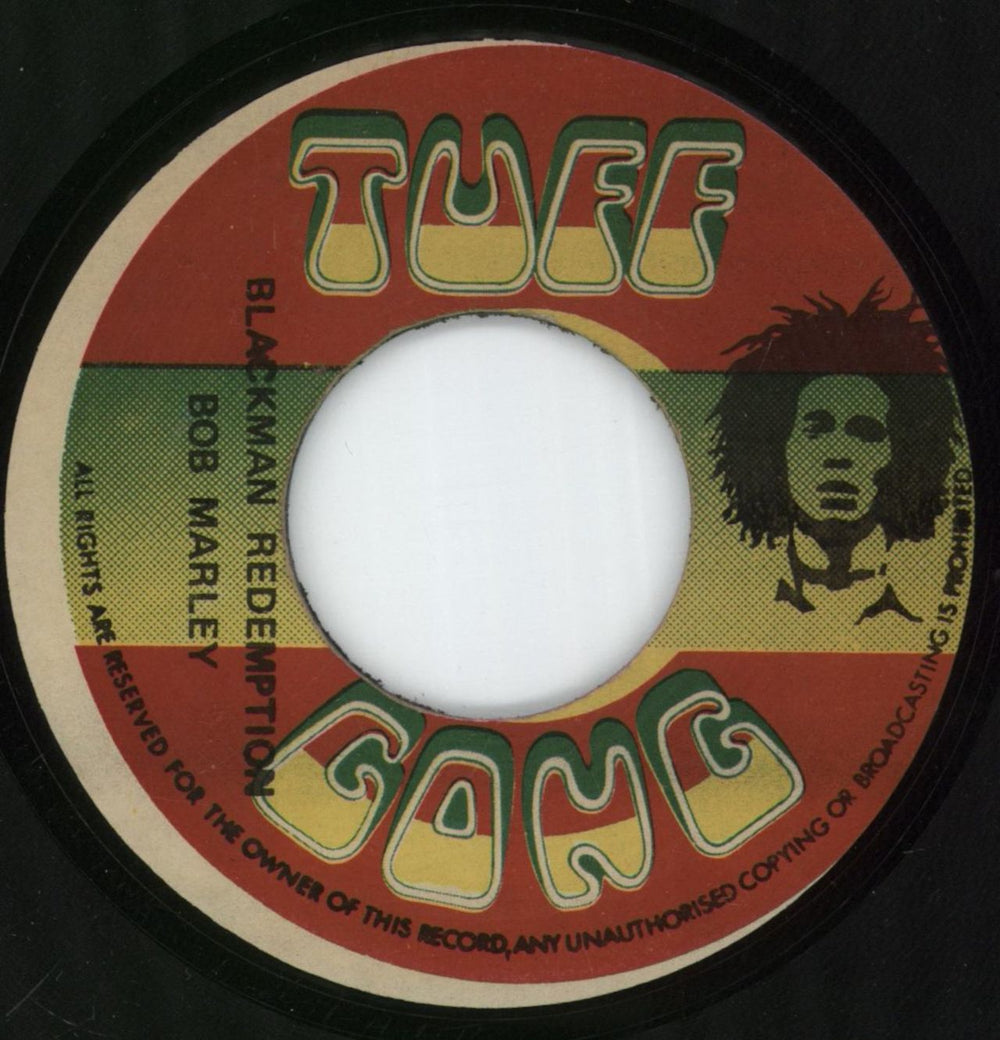 Bob Marley & The Wailers Blackman Redemption Jamaican 7" vinyl single (7 inch record / 45) NONE