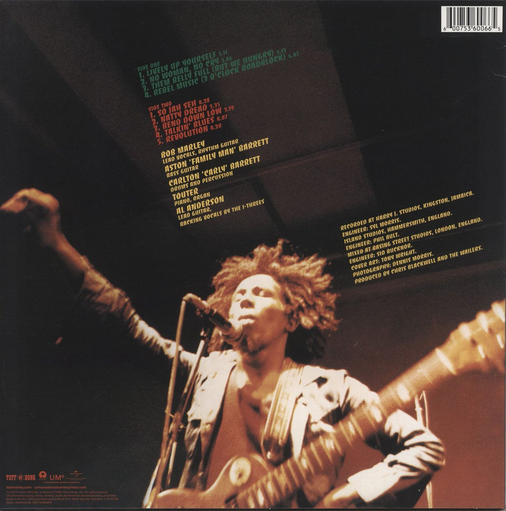 Bob Marley & The Wailers Natty Dread UK vinyl LP album (LP record)