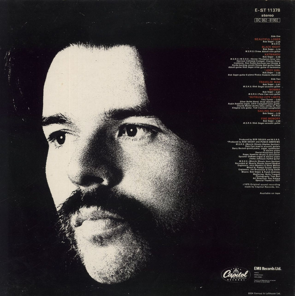 Bob Seger Beautiful Loser UK vinyl LP album (LP record)