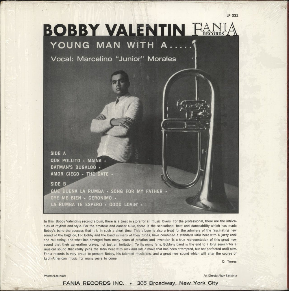 Bobby Valentin Young Man With A Horn US vinyl LP album (LP record)