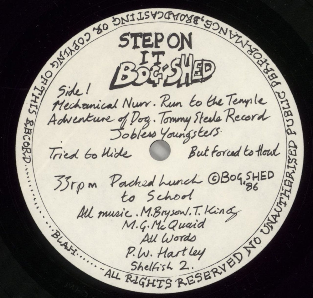 Bog-Shed Step On It Bog-Shed UK vinyl LP album (LP record) BQNLPST461550