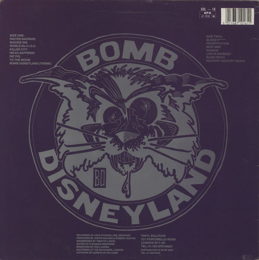 Bomb Disneyland Why Not ? UK vinyl LP album (LP record) 5017687101611