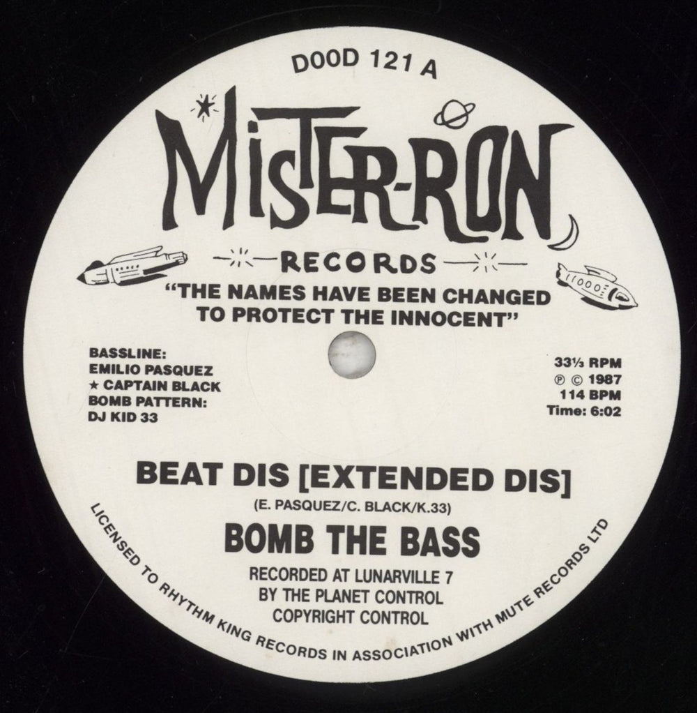 Bomb The Bass Beat Dis UK 12" vinyl single (12 inch record / Maxi-single) BTB12BE116062