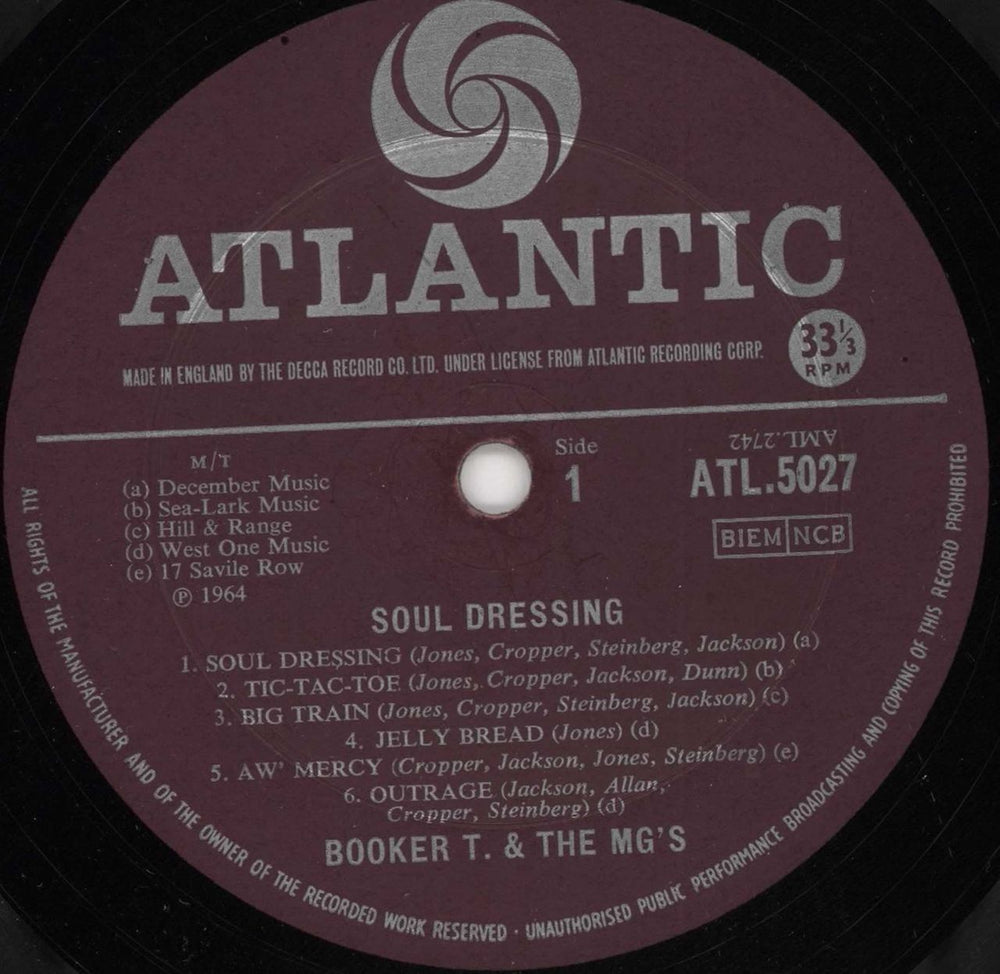 Booker T. & The M.G.'s Soul Dressing - 1st UK vinyl LP album (LP record) BKTLPSO720065