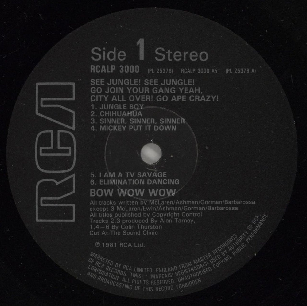 Bow Wow Wow See Jungle! See Jungle! - [a] + Booklet -Shrink UK vinyl LP album (LP record) BWWLPSE874507