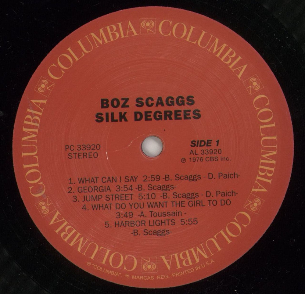 Boz Scaggs Silk Degrees UK vinyl LP album (LP record) BOZLPSI867876