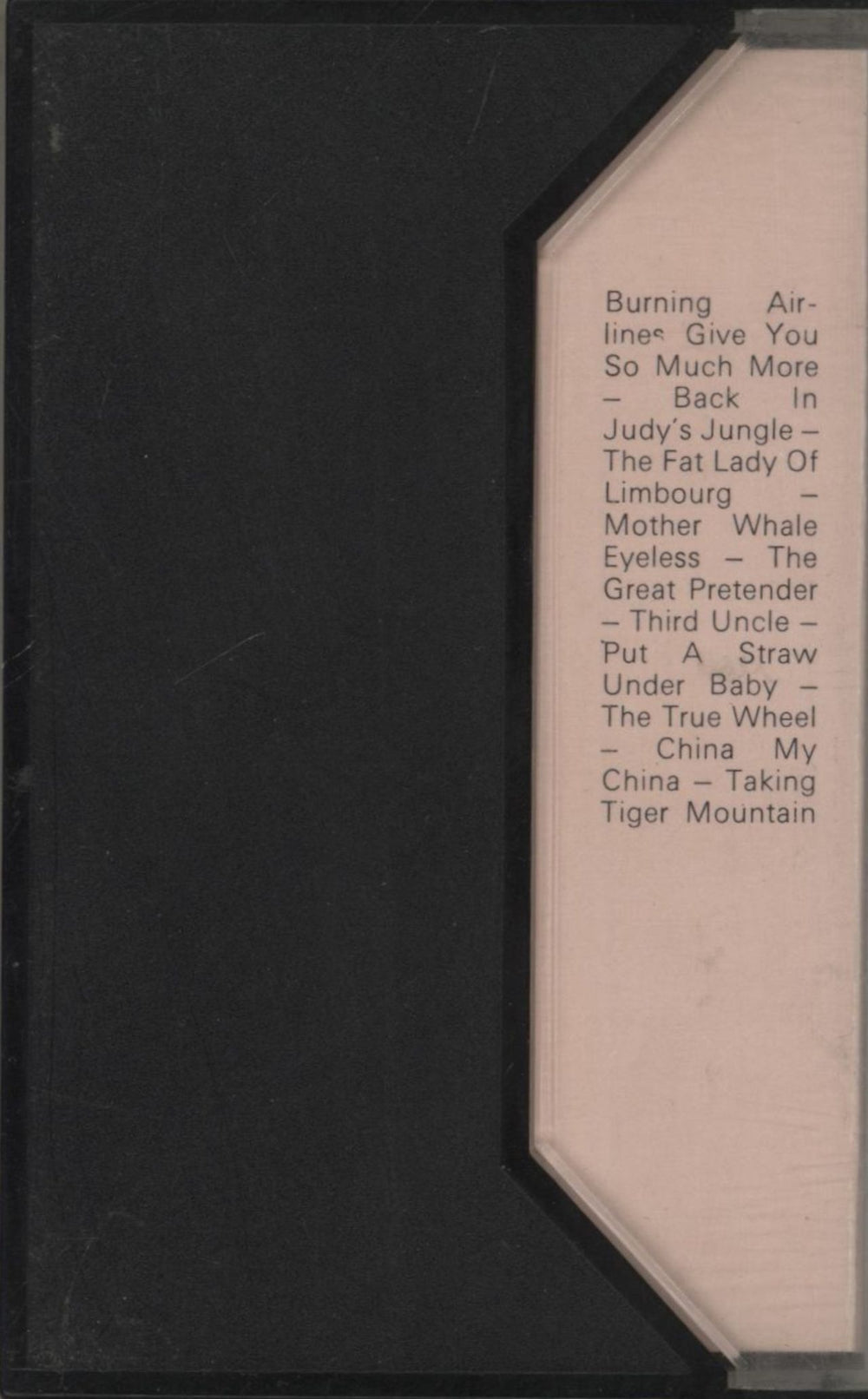 Brian Eno Taking Tiger Mountain [By Strategy] UK cassette album