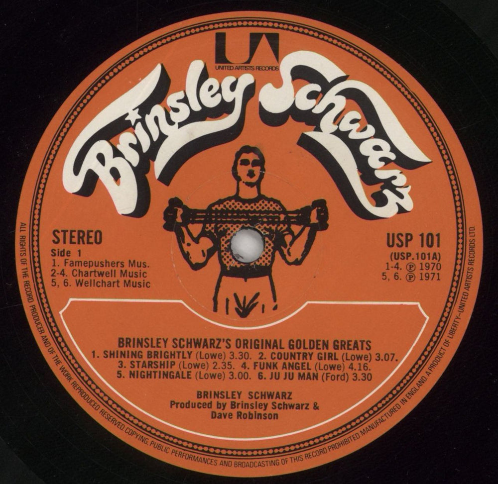 Brinsley Schwarz Original Golden Greats UK vinyl LP album (LP record) BSZLPOR161272
