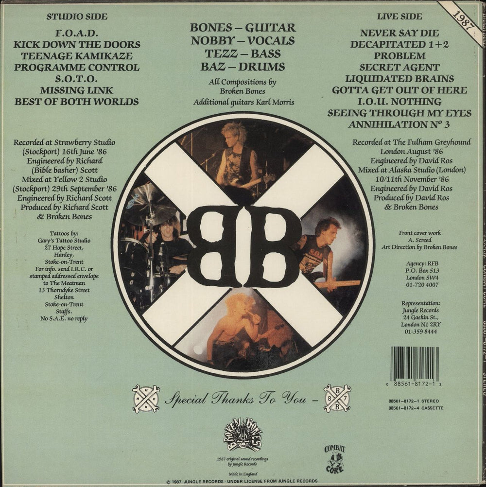 Broken Bones F.O.A.D. US vinyl LP album (LP record) 088561817213