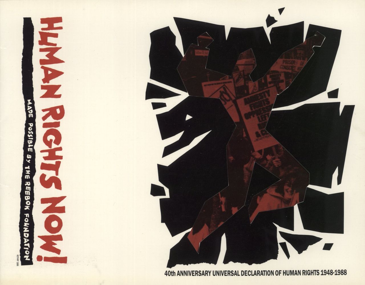 Bruce Springsteen Human Rights Now! UK tour programme CONCERT PROGRAMME