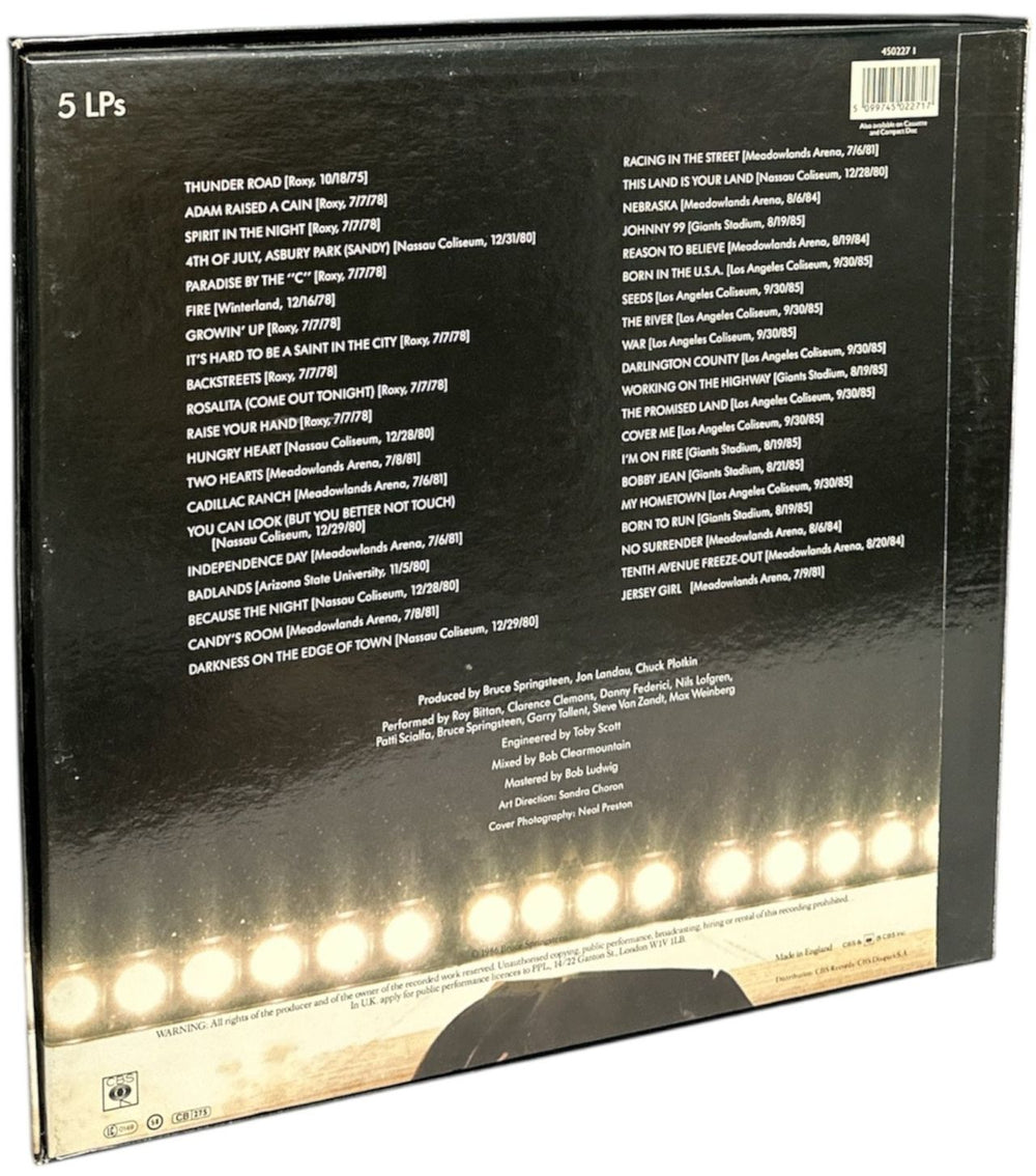 Bruce Springsteen Live 1975-1985 - Stickered Box - EX UK Vinyl Box Set 5099745022717