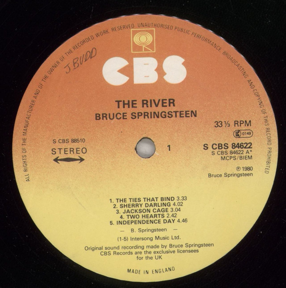 Bruce Springsteen The River - Stickered - Complete - WOC UK 2-LP vinyl record set (Double LP Album) SPR2LTH878727