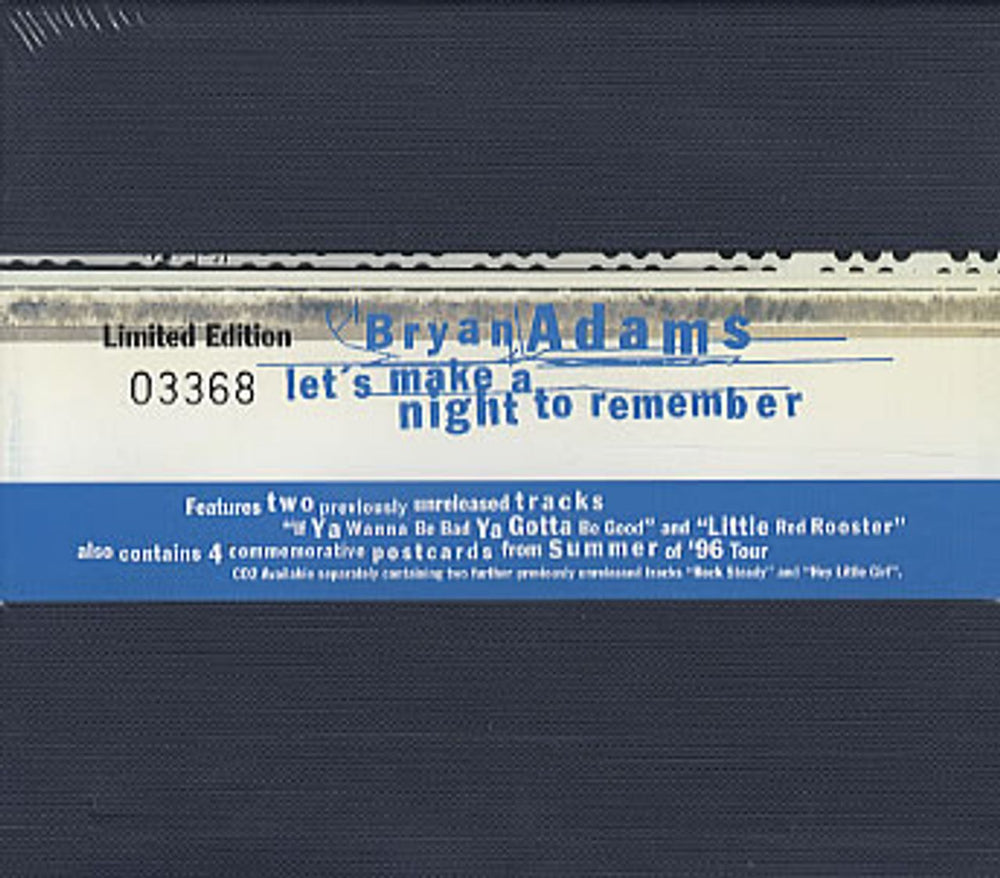 Bryan Adams Let's Make It A Night To Remember UK box set 5818672