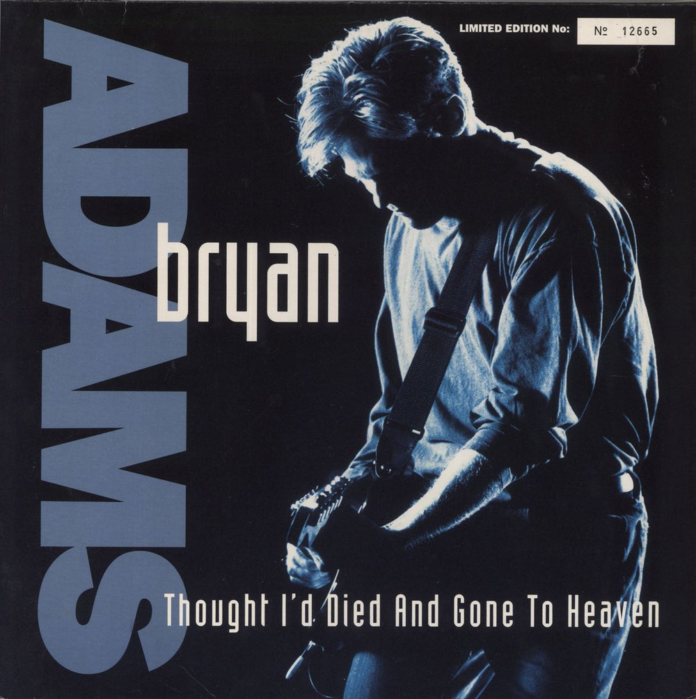 Bryan Adams Thought I'd Died - Silver Vinyl UK 12" vinyl single (12 inch record / Maxi-single) AMY848