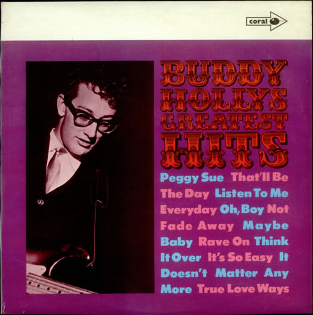 Buddy Holly Greatest Hits UK vinyl LP album (LP record) CP8