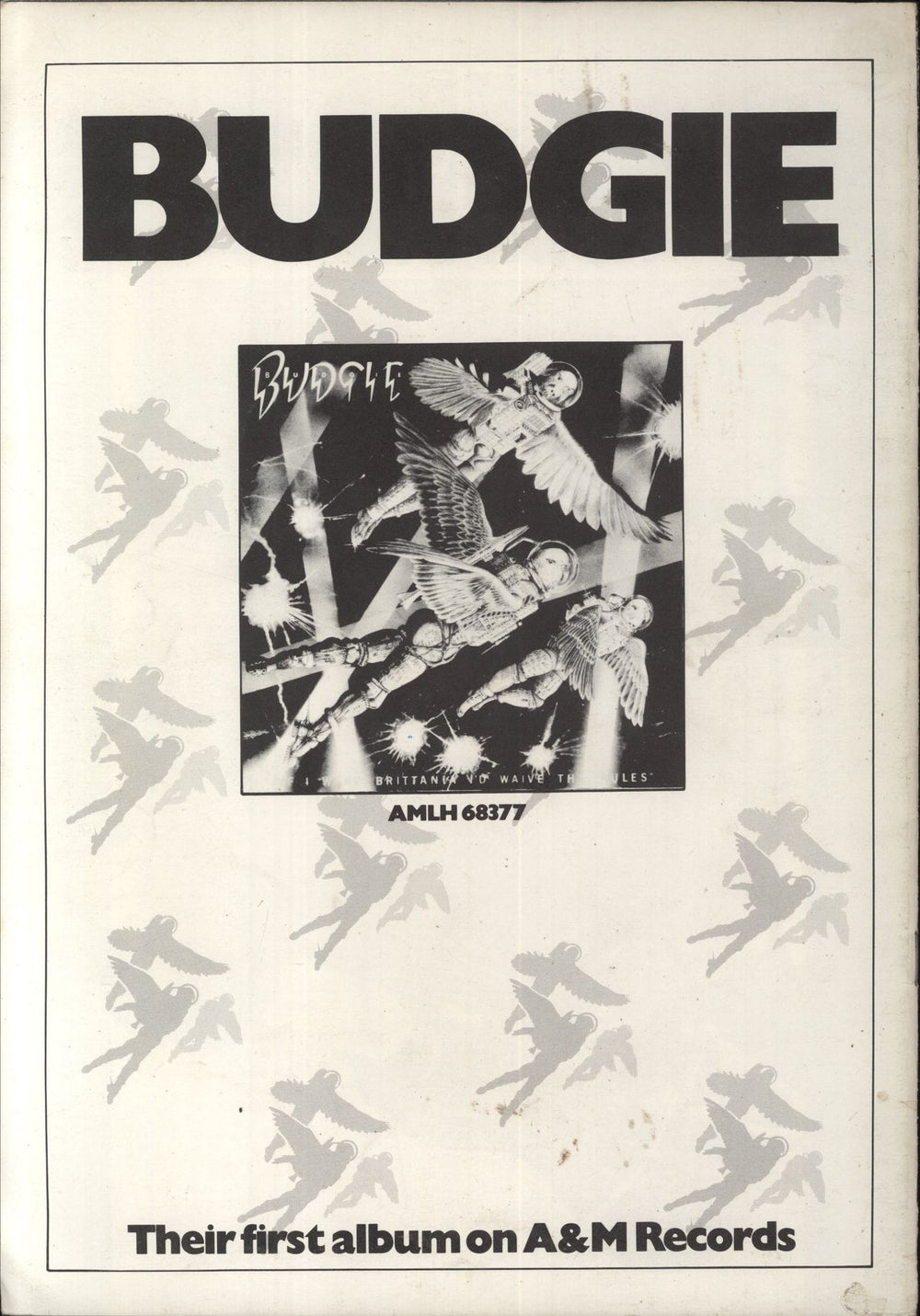 Budgie 1976 Tour + Poster UK tour programme