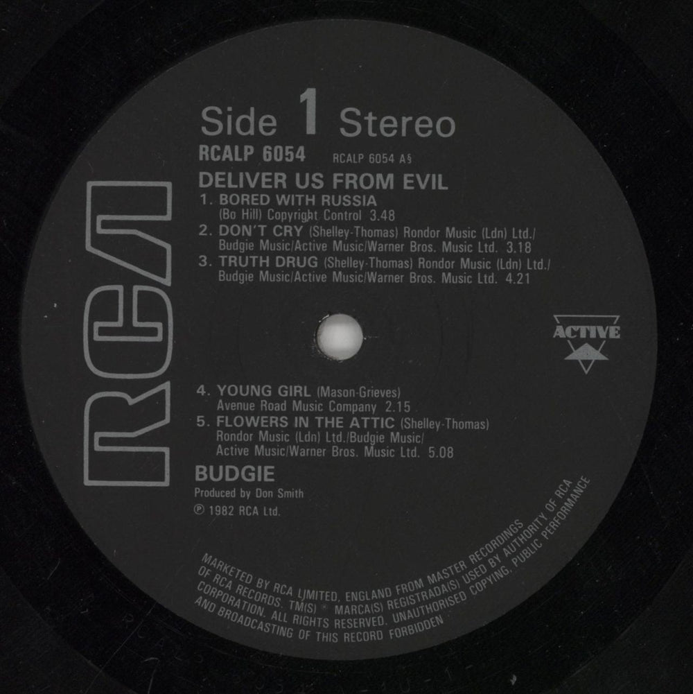 Budgie Deliver Us From Evil Dutch vinyl LP album (LP record) BUDLPDE651352