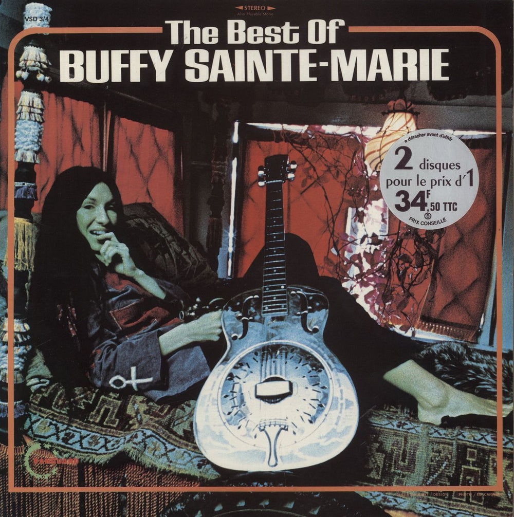 Buffy Sainte-Marie The Best Of Buffy Sainte-Marie French 2-LP vinyl record set (Double LP Album) VSD3/4