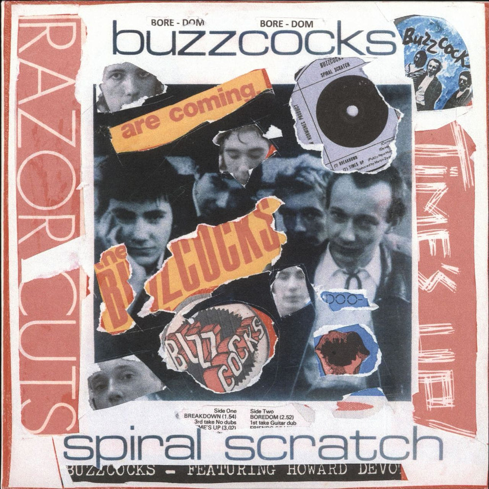 Buzzcocks Spiral Scratch - Punk Art sleeve UK 7" vinyl single (7 inch record / 45) MAL-ONE-001