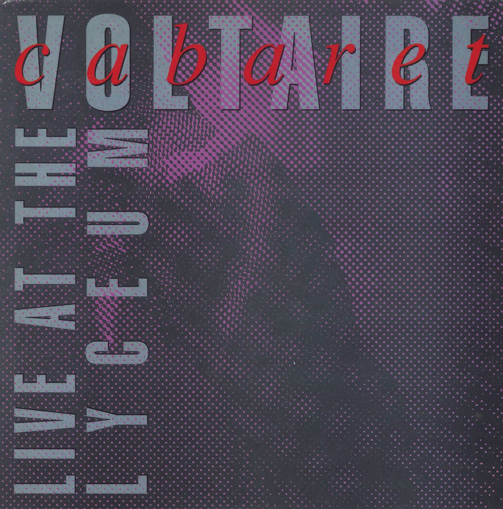 Cabaret Voltaire Live At The Lyceum UK vinyl LP album (LP record) CABS13