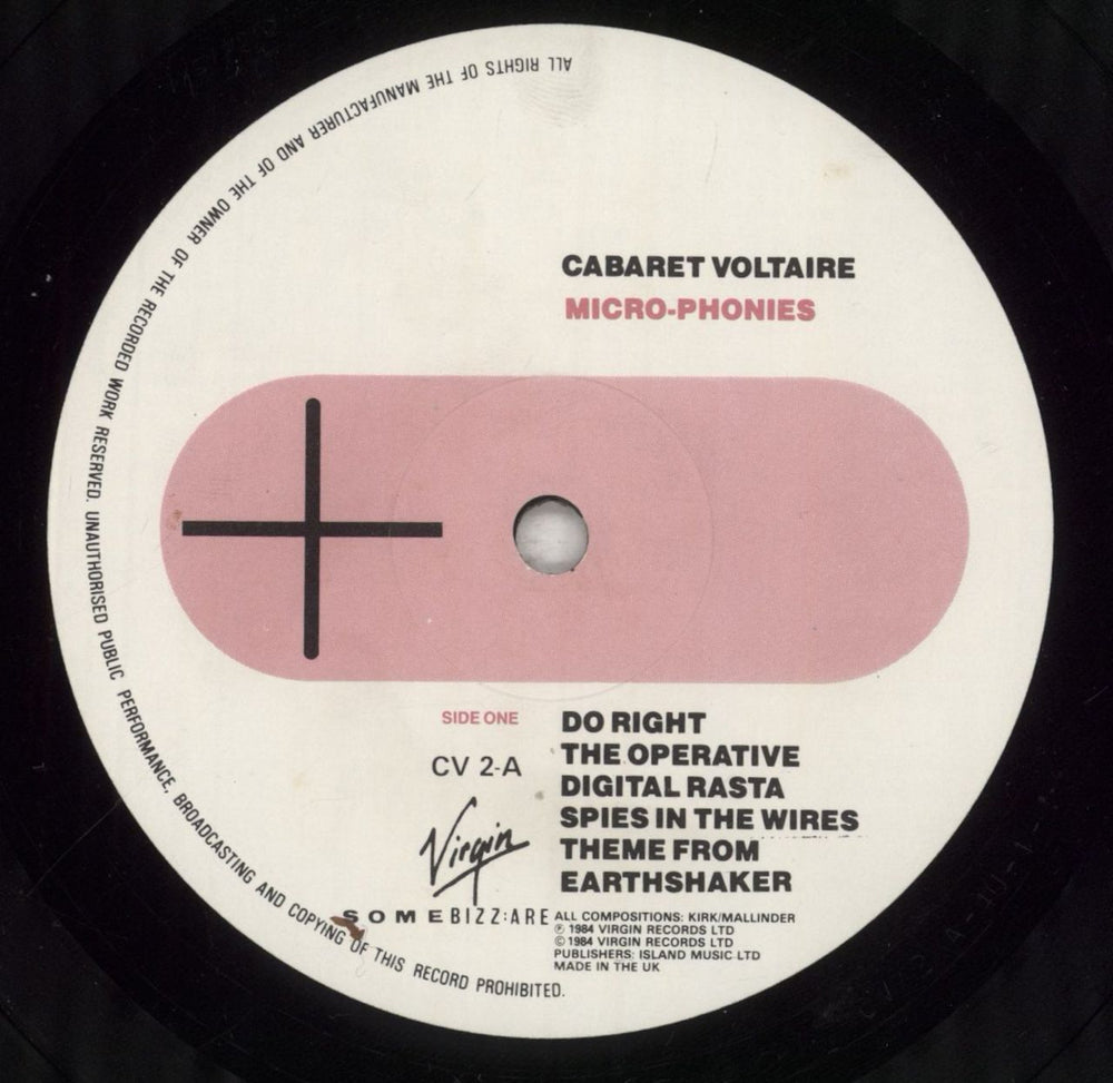 Cabaret Voltaire Micro-Phones UK vinyl LP album (LP record) VOLLPMI280198