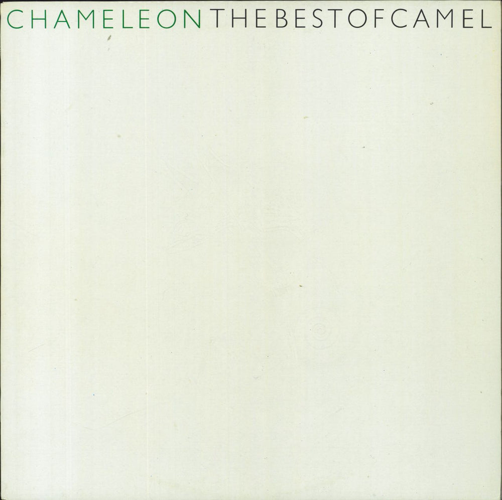 Camel Chameleon - The Best Of Camel Italian vinyl LP album (LP record) SKLI5325