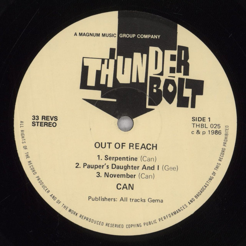 Can Out Of Reach - Shrink UK vinyl LP album (LP record) C+NLPOU834466