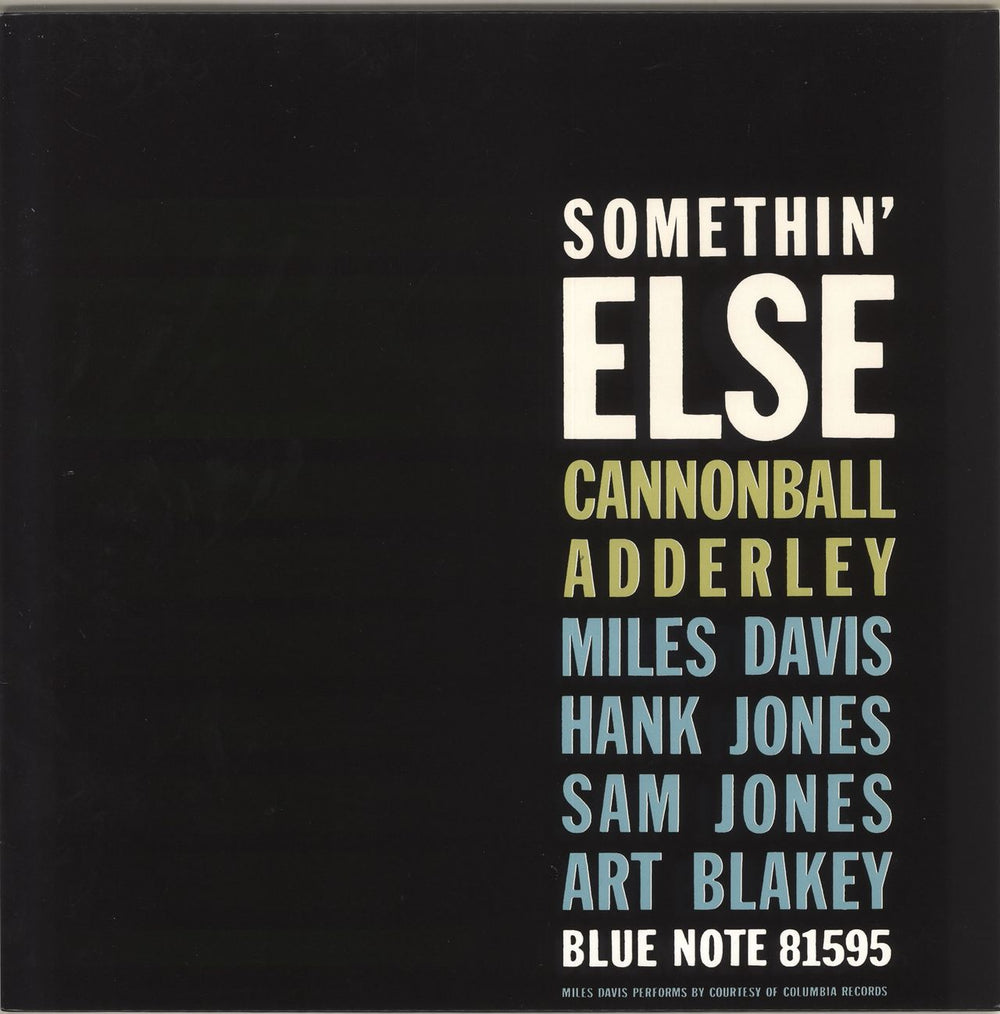 Cannonball Adderley Somethin' Else - 180gram Vinyl UK vinyl LP album (LP record) BST-81595