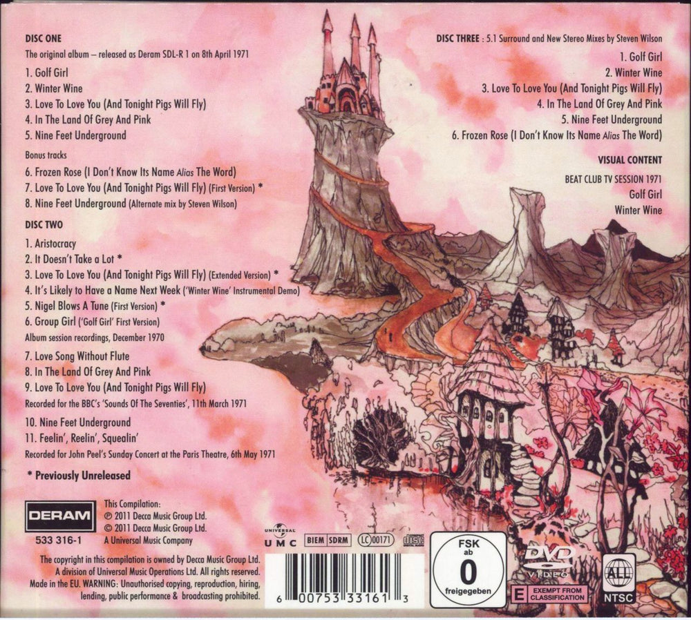 Caravan In The Land Of Grey And Pink UK 2-disc CD/DVD set 600753331613