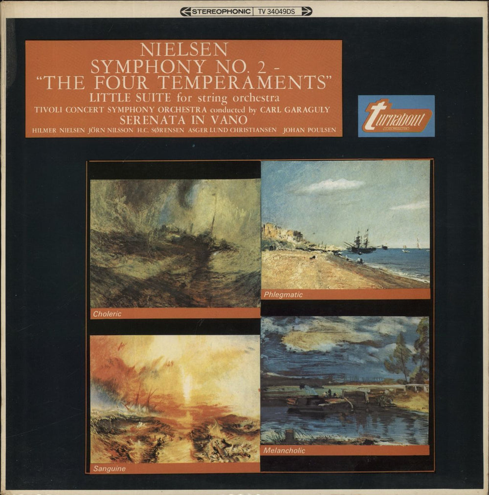 Carl Nielsen Symphony No. 2 - "The Four Temperaments" / Little Suite For String Orchestra / Serenata In Vano UK vinyl LP album (LP record) TV34049DS