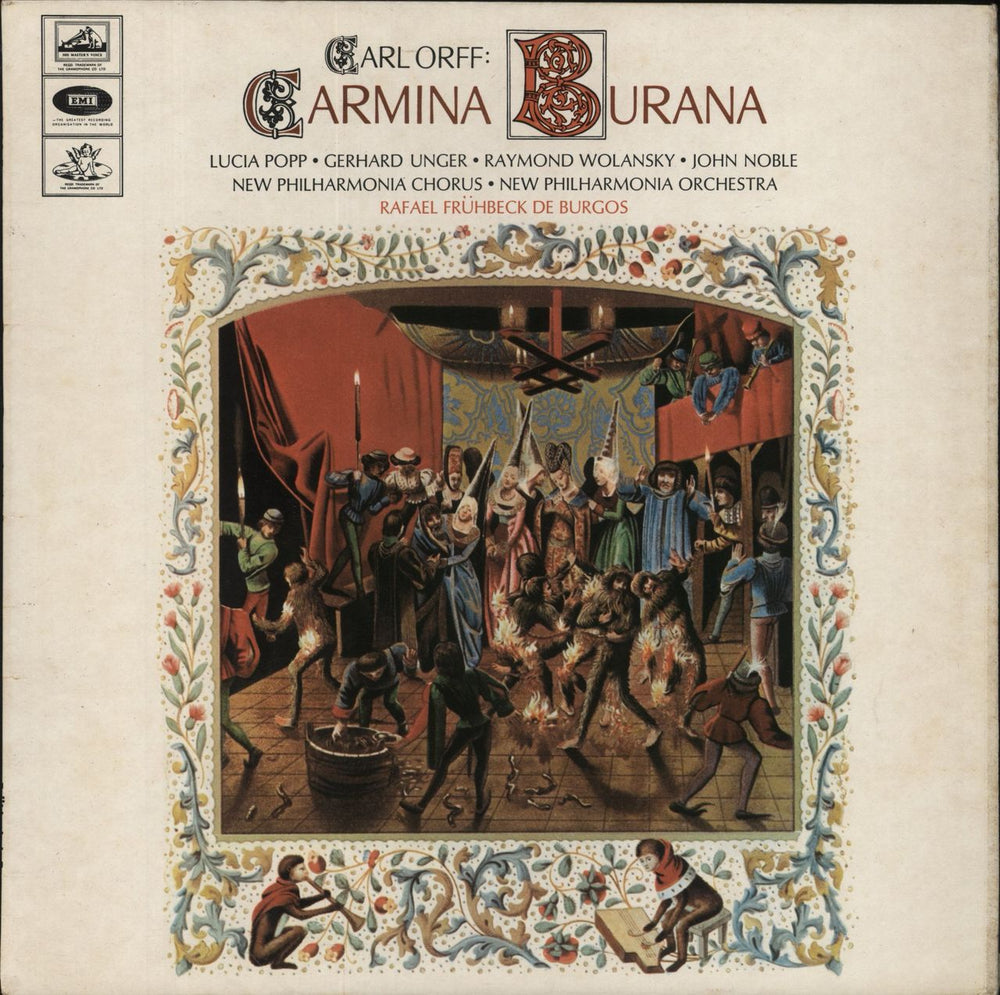 Carl Orff Carmina Burana UK vinyl LP album (LP record) SAN162