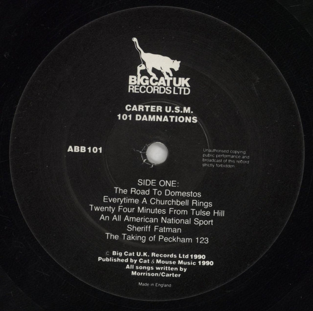 Carter USM 101 Damnations - EX UK vinyl LP album (LP record) USMLPDA659356