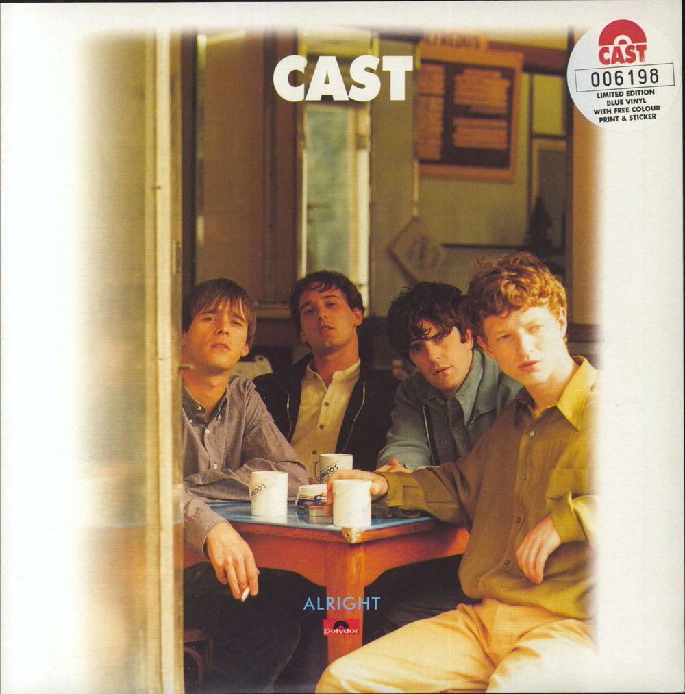 Cast Alright - Blue Vinyl - Complete UK 7" vinyl single (7 inch record / 45) 579926-7