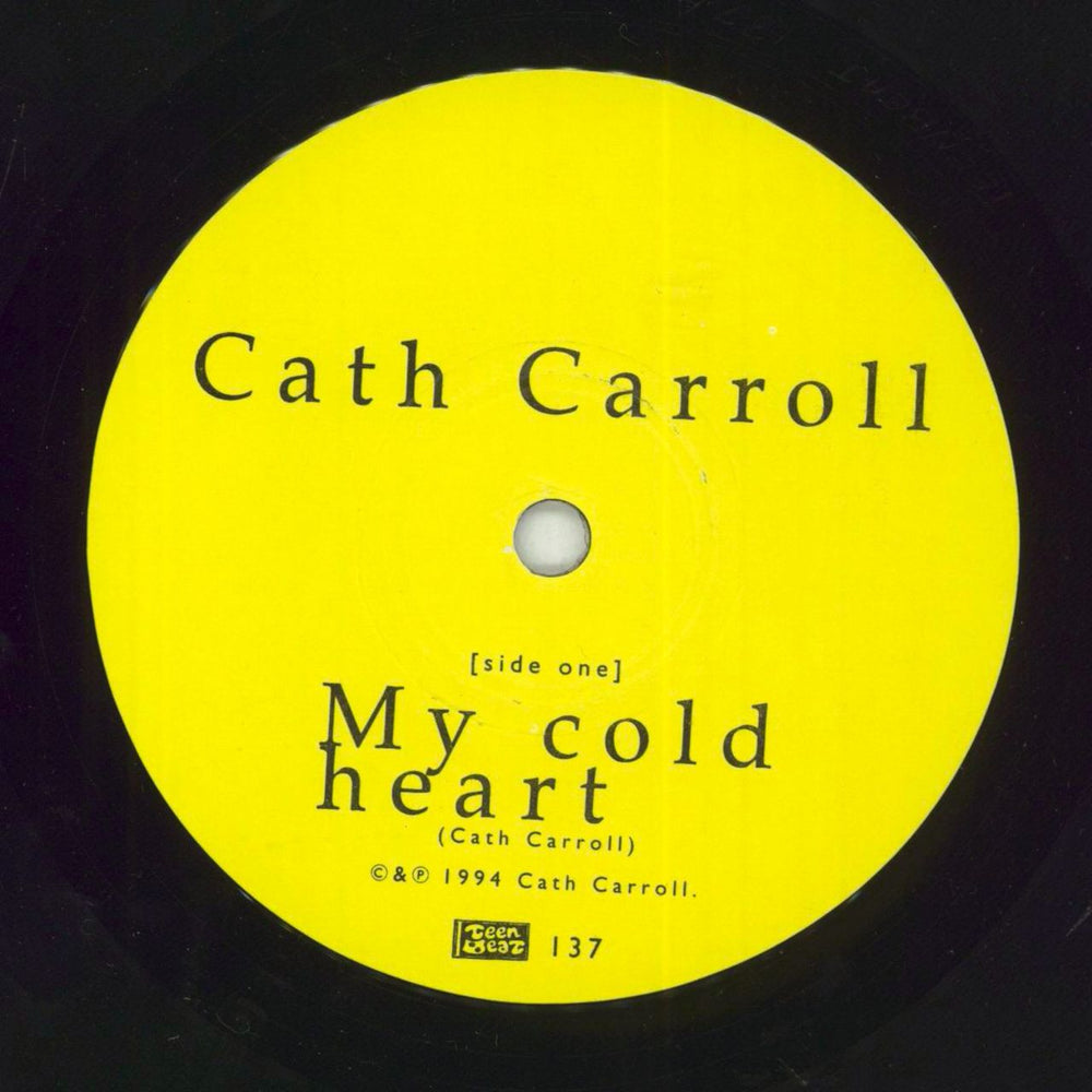Cath Carroll My Cold Heart US 7" vinyl single (7 inch record / 45) HCA07MY507985