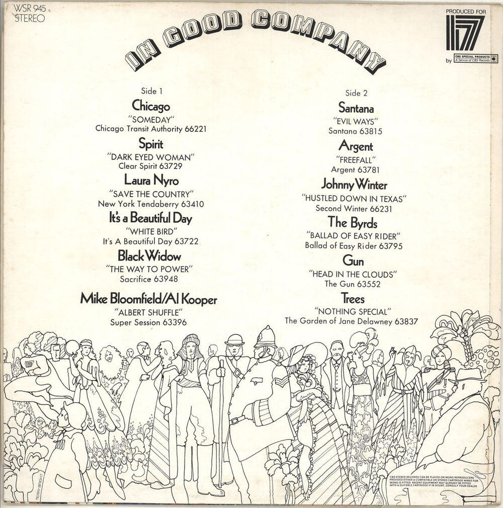 CBS Records In Good Company UK vinyl LP album (LP record)