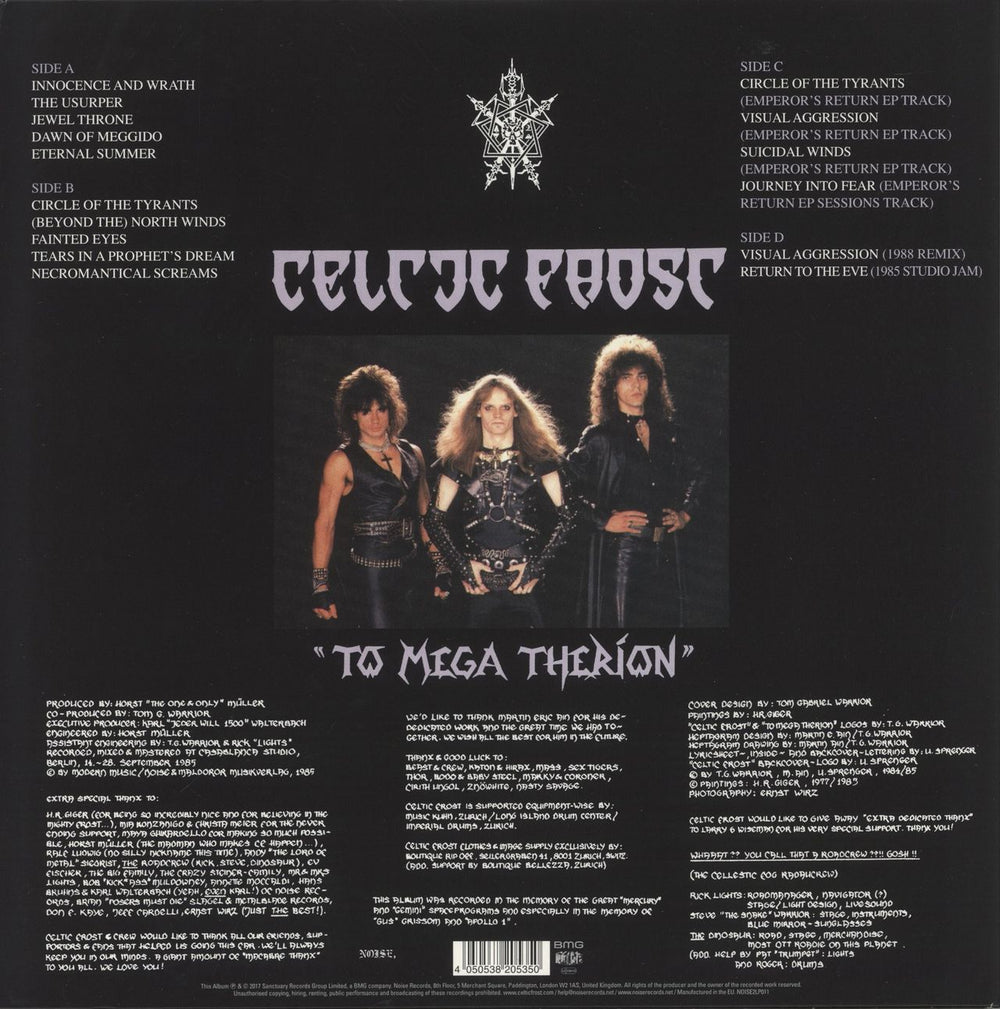 Celtic Frost To Mega Therion - 180g UK 2-LP vinyl record set (Double LP Album) 4050538205350