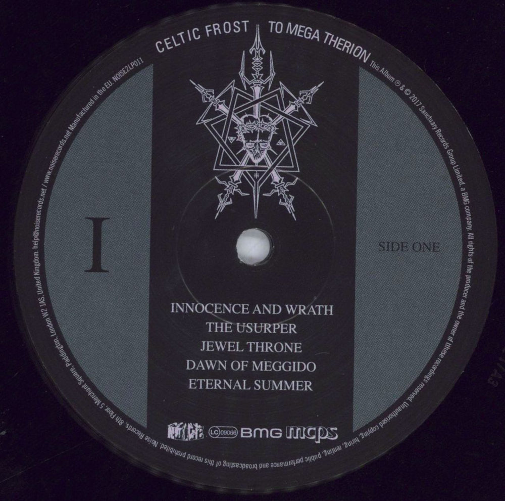 Celtic Frost To Mega Therion - 180g UK vinyl LP album (LP record) CEFLPTO833012