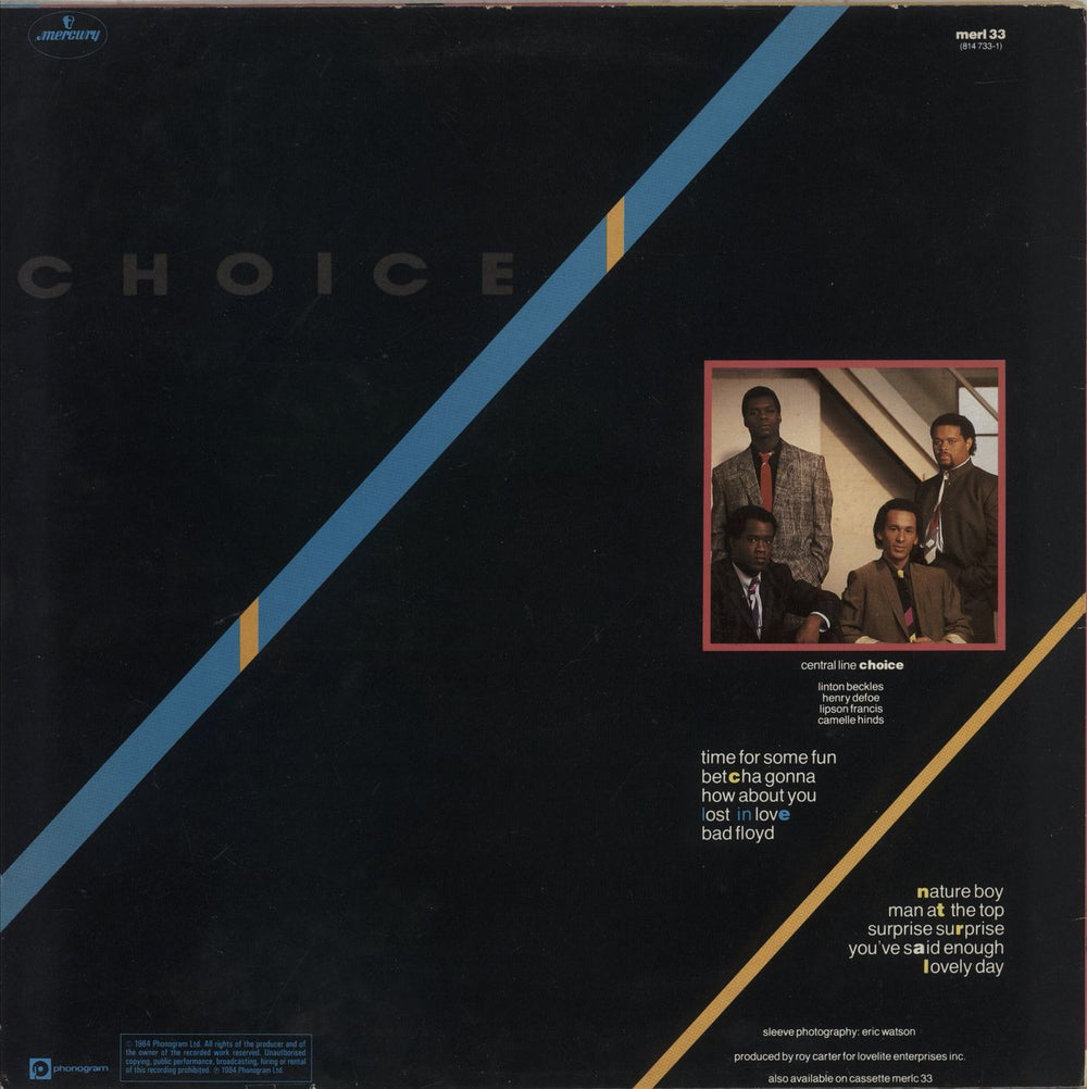 Central Line Choice UK vinyl LP album (LP record)