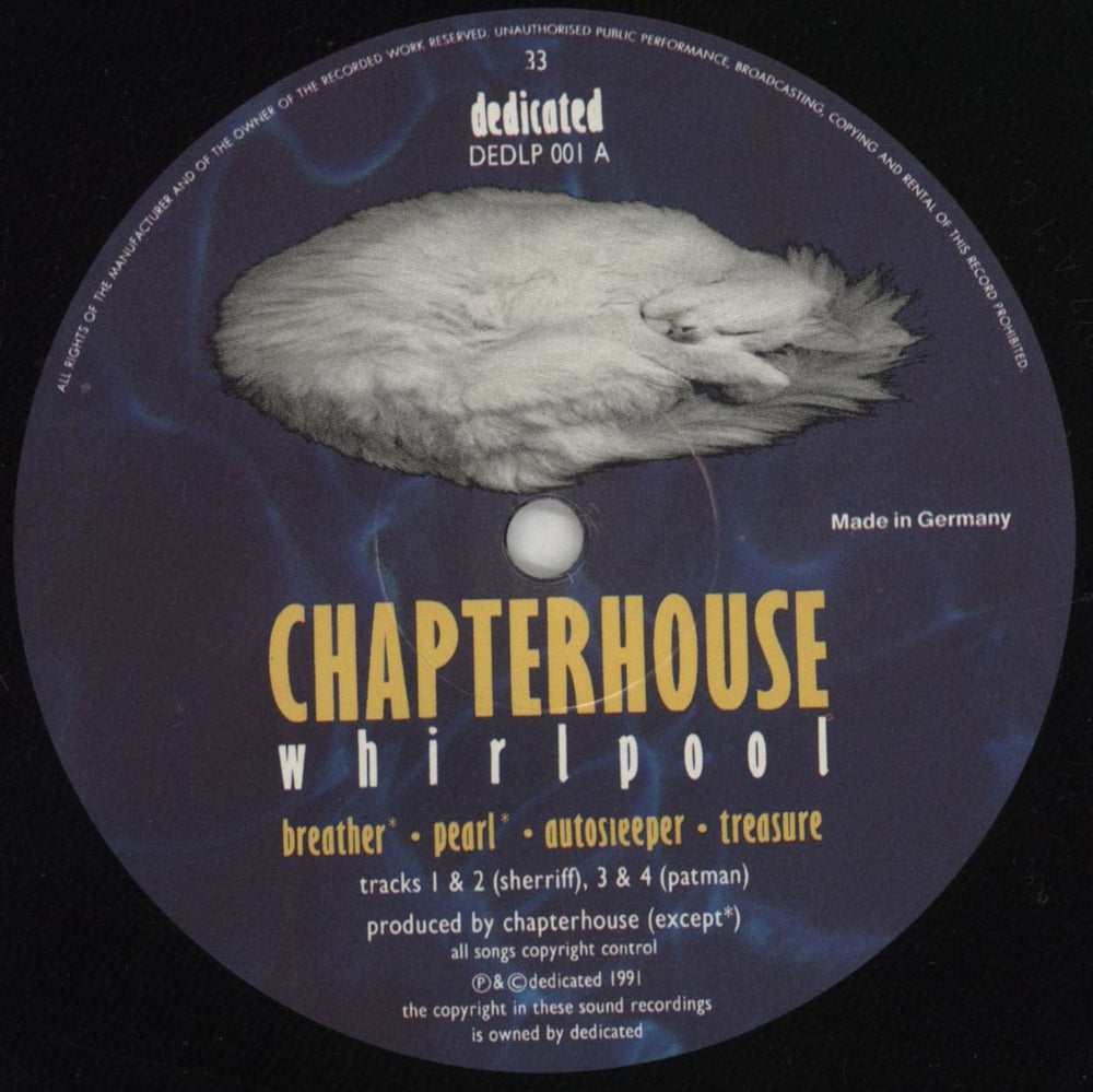 Chapterhouse Whirlpool-VG UK vinyl LP album (LP record) CHOLPWH799231