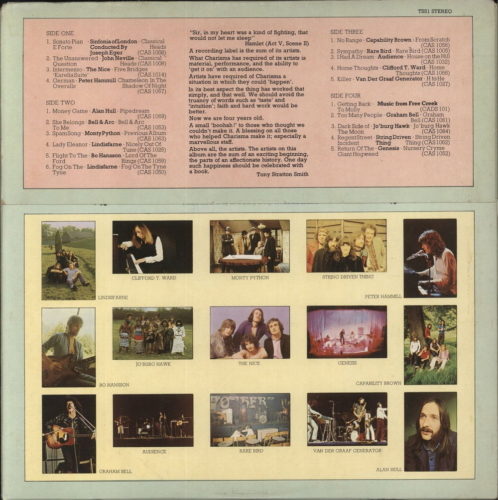 Charisma Records Charisma Disturbance UK 2-LP vinyl record set (Double LP Album)