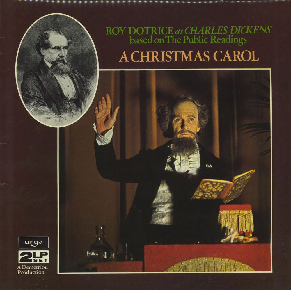 Charles Dickens A Christmas Carol UK 2-LP vinyl record set (Double LP Album) ZSW584/5