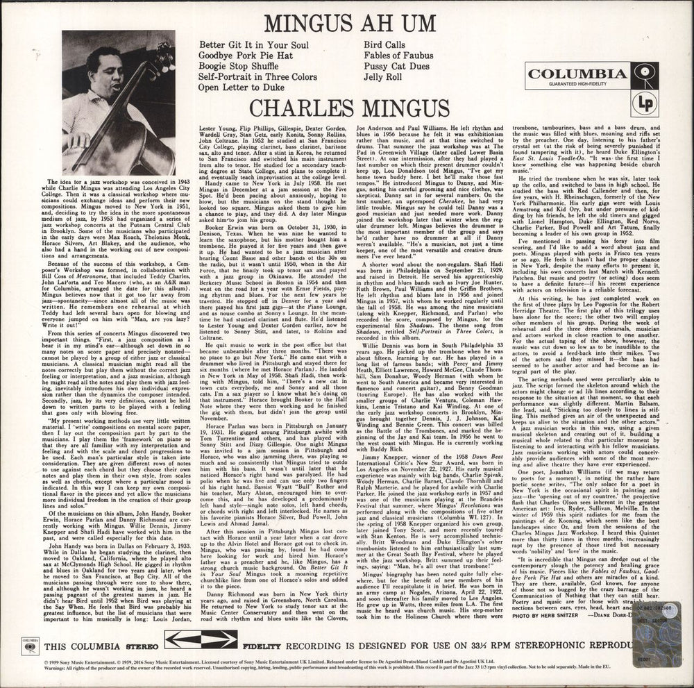 Charles Mingus Mingus Ah Um - 180gram vinyl + Booklet UK vinyl LP album (LP record)