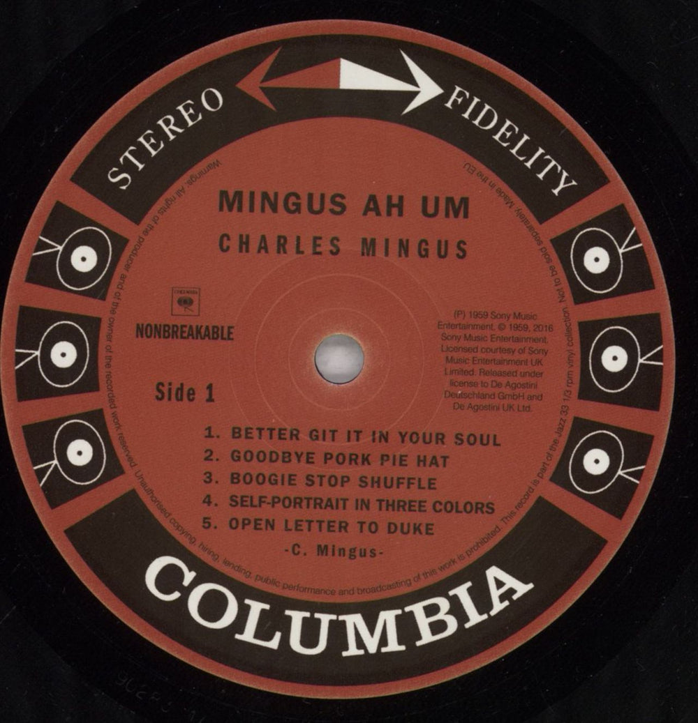 Charles Mingus Mingus Ah Um - 180gram vinyl + Booklet UK vinyl LP album (LP record) CA8LPMI832359