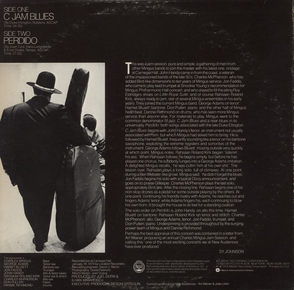 Charles Mingus Mingus At Carnegie Hall US vinyl LP album (LP record)